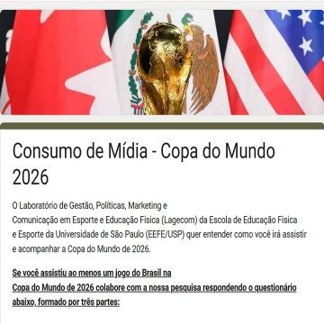 Você está acompanhando a Copa de 2026 pelos meios de comunicação?