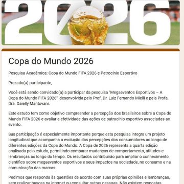 Pesquisa Acadêmica: Copa do Mundo FIFA 2026 e Patrocínio Esportivo