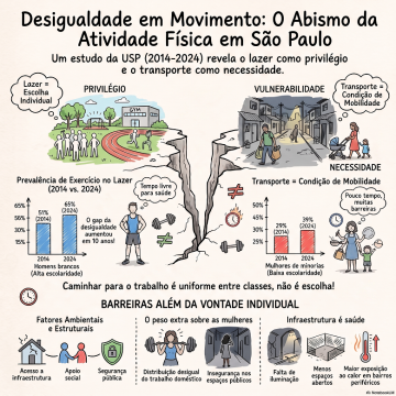 Pesquisa mostra que desigualdade social amplia barreiras à prática de atividade física – FAPESP