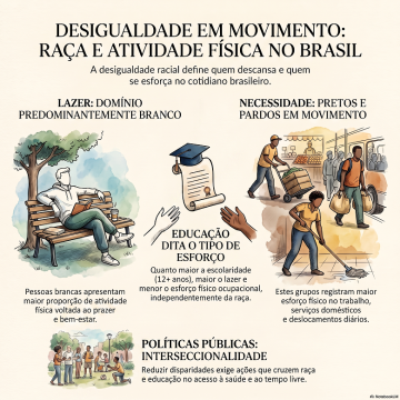 Diferenças de raça/cor na atividade física em capitais brasileiras: uma análise do Vigitel de 2023