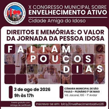 10º Congresso sobre Envelhecimento Ativo – Cidade Amiga da Pessoa Idosa