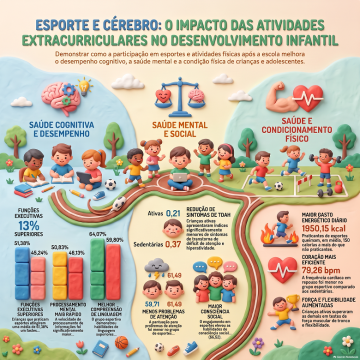 Benefícios dos Esportes Extracurriculares: Uma Análise Global da Saúde Física e Função Cognitiva Pediátrica